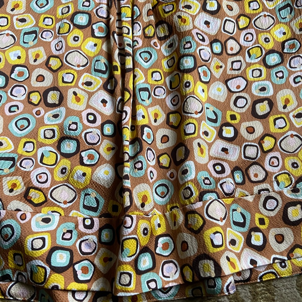 Colorful Geometric Patterned Blouse - image 5